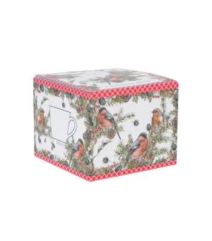 Kubek DUO 600ml prosty Christmas Birds 1