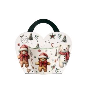 Kubek DUO 460 ml w koszyczku Christmas Cuties