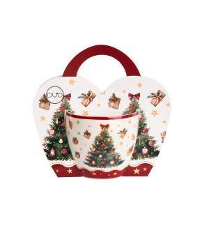 Kubek DUO 460 ml w koszyczku Christmas Tree 3