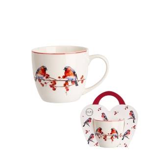 Kubek DUO 460 ml w koszyczku Christmas Birds 3