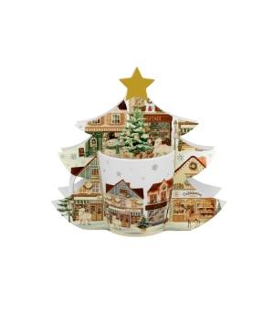 Kubek DUO 400ml w opakowaniu choinka Christmas City 2