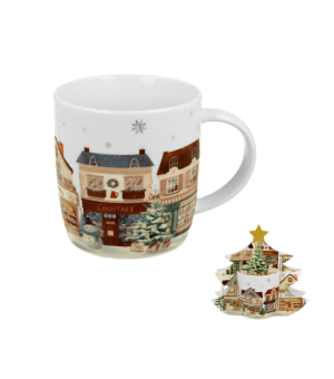 Kubek DUO 400ml w opakowaniu choinka Christmas City 2