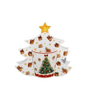Kubek DUO 400ml w opakowaniu choinka Christmas Tree 3