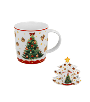 Kubek DUO 400ml w opakowaniu choinka Christmas Tree 3