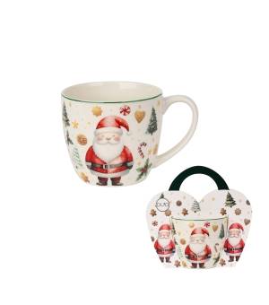 Kubek DUO 460 ml w koszyczku Santa Claus