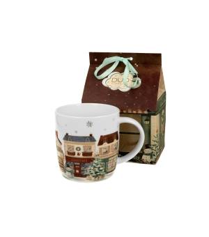 Kubek DUO 400ml w opakowaniu domek Christmas City 2