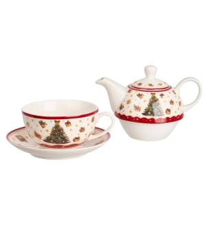 Filiżanka DUO z dzbankiem i spodkiem Christmas Tree 3