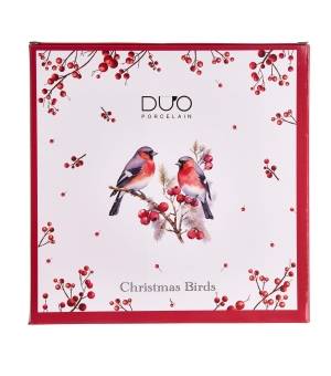 Talerz duży fi 27cm Christmas Birds 3