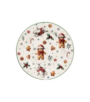 Talerz deserowy 2 szt fi 19cm Christmas Cuties