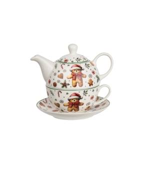 Filiżanka DUO z dzbankiem i spodkiem Christmas Cuties