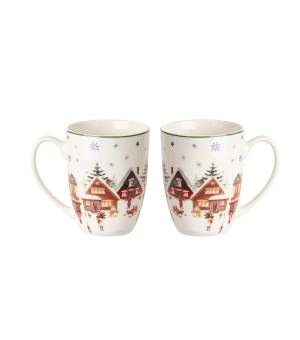 Kubek DUO 360ml classic 2 sztuki Christmas Village