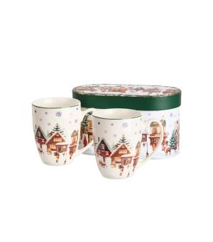 Kubek DUO 360ml classic 2 sztuki Christmas Village