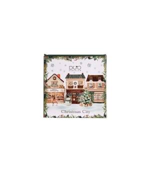 Talerz deserowy 2 szt fi 19cm Christmas City 2