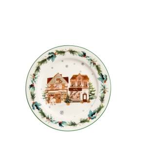 Talerz deserowy 2 szt fi 19cm Christmas City 2
