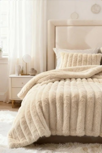 Koc Bunny 200x220 Beż