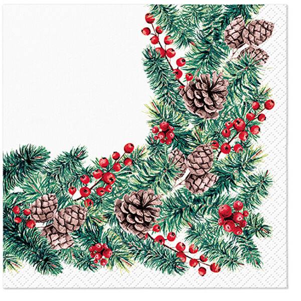 Serwetka PAW Professional 40x40 12 szt AAND017300 Winter Branches