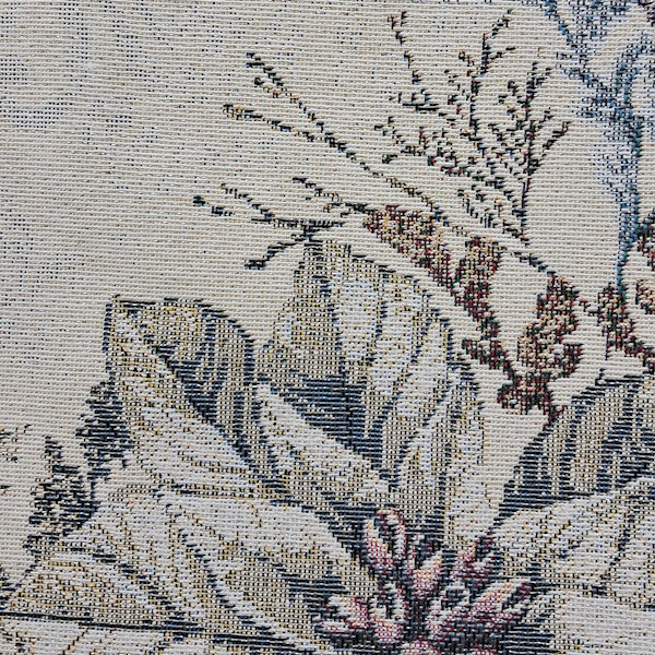 Obrus Gobelin BN Ponsetia srebrna 40x100