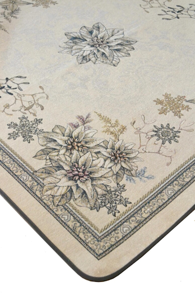 Obrus Gobelin BN Ponsetia srebrna 140x240