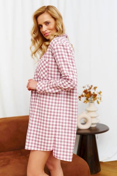 Koszula Dr Nap damska TM.7300 mauve L/XL