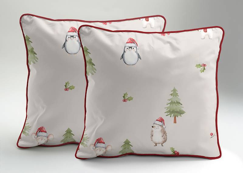 Pościel Martuli Perkal 140x200 Pingwiny