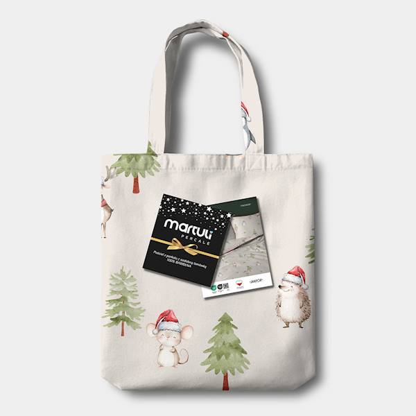 Pościel Martuli Perkal 140x200 Pingwiny