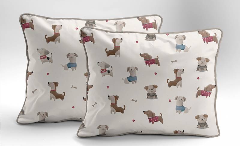 Poszewka Martuli Perkal 50x60 Psia kraina czerwona