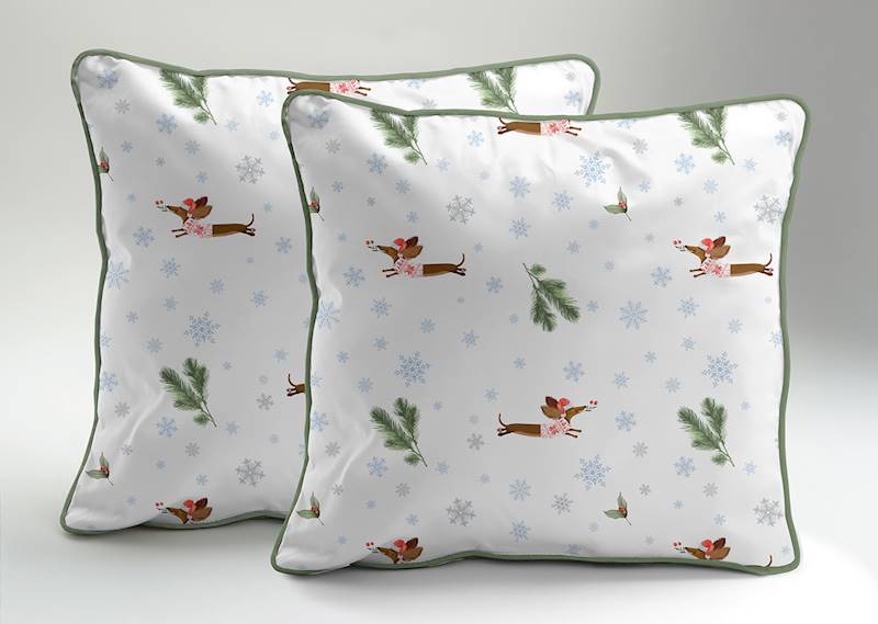 Poszewka Martuli Perkal 40x40 Jamnik