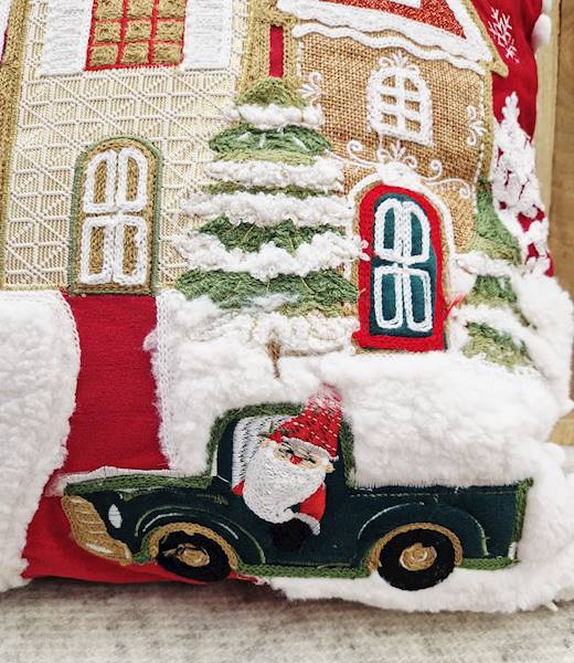 Poszewka świąteczna 40x40 956 czerwień