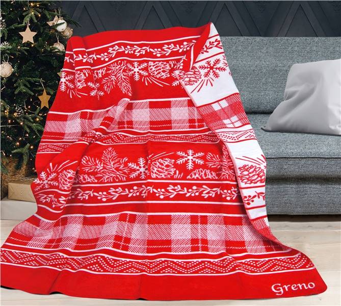 Koc GRENO Glamour 150x200 Zimowa kraina