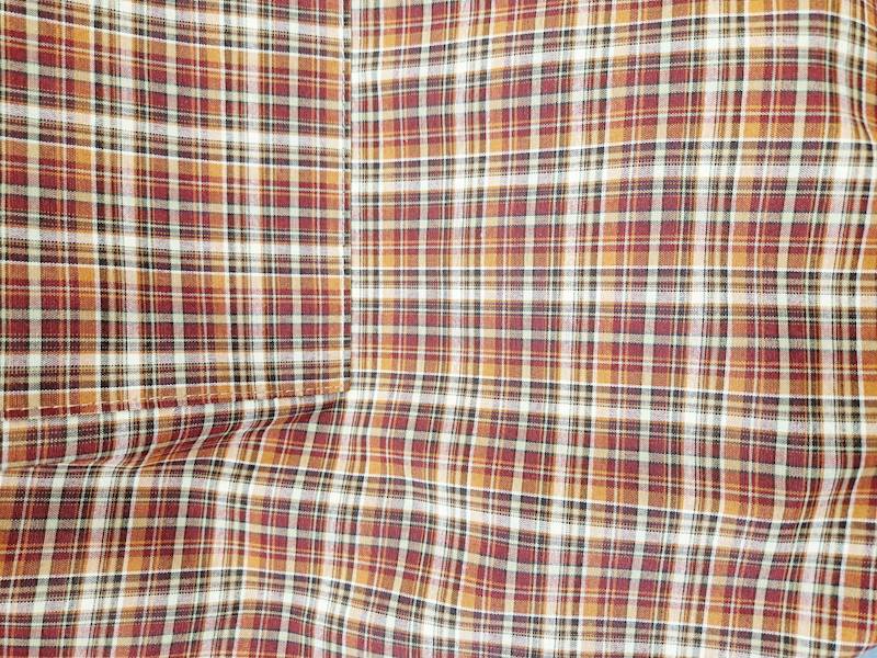 Fartuch Martuli 62 ORZECH krata bordo 