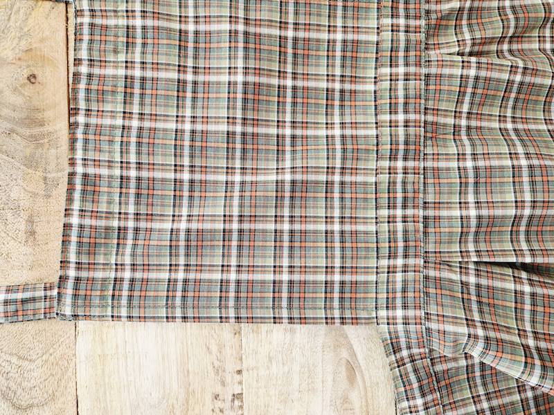 Fartuch Martuli 63 ORZECH krata zielony