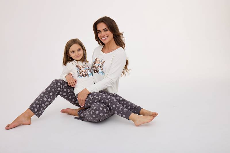 Piżama Cornette Damska Friends ecru XL