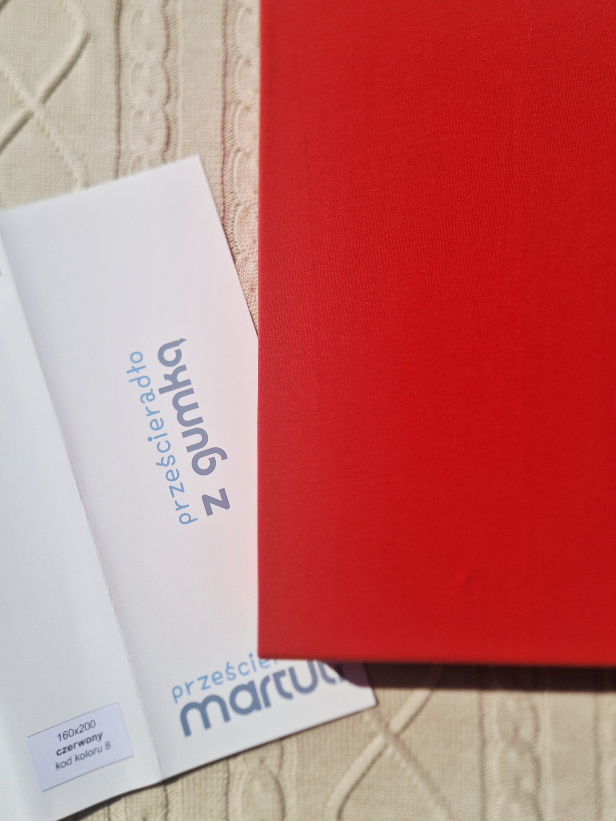 Prześcieradło Martuli Jersey 100x200 8 czerwony