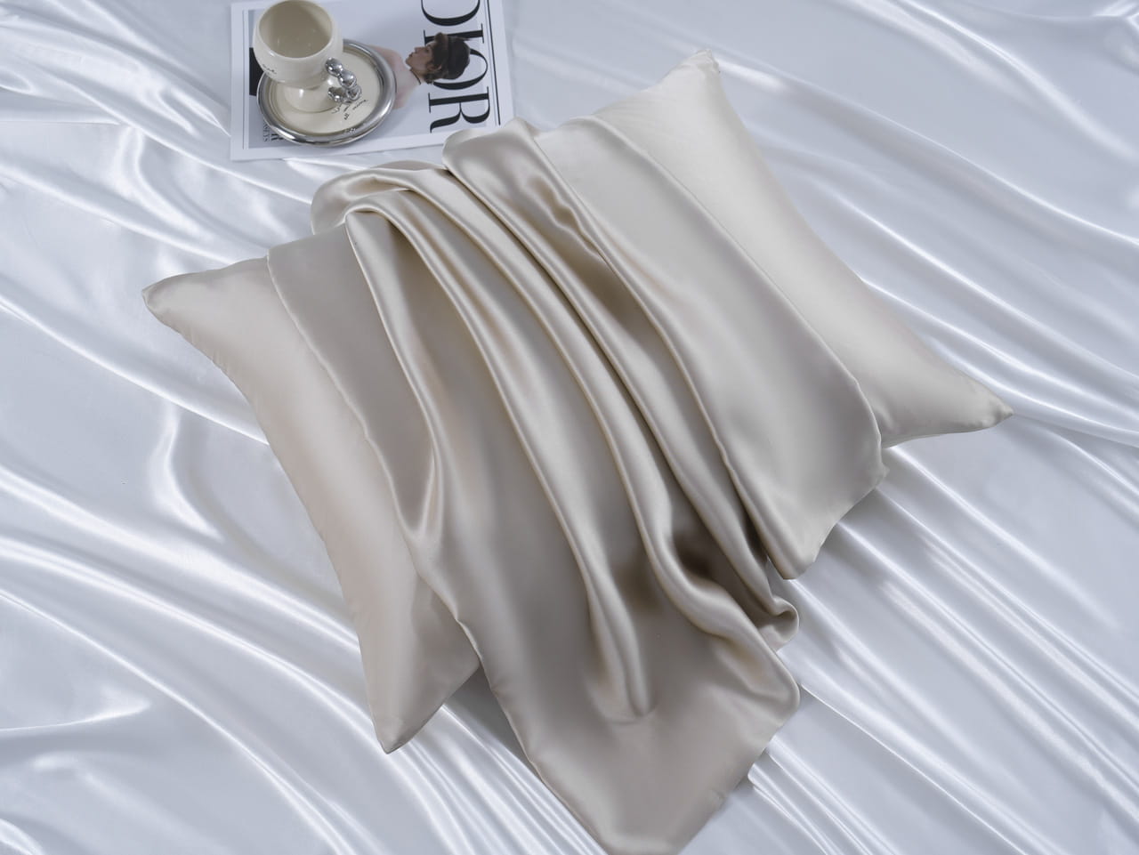 Poszewka jedwabna 50x60 kaszmir