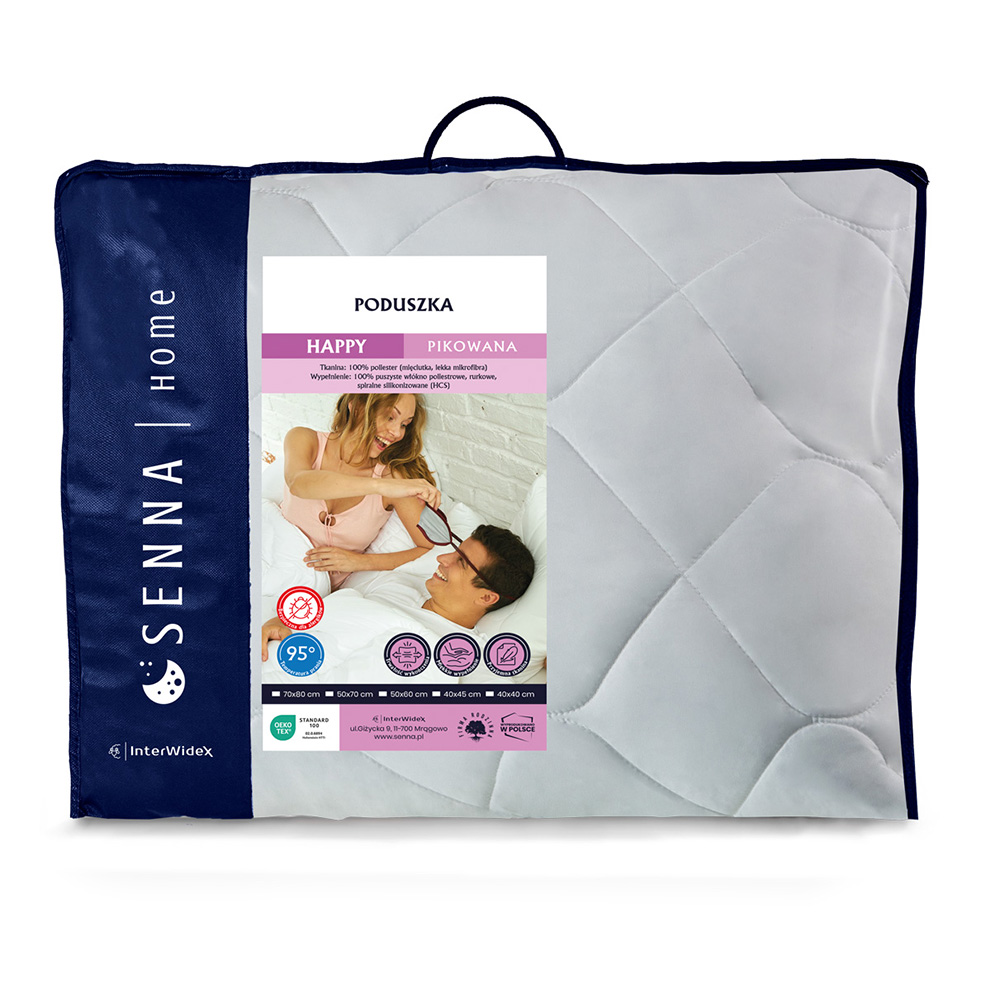 Poduszka Inter Widex Happy pikowana 70x80