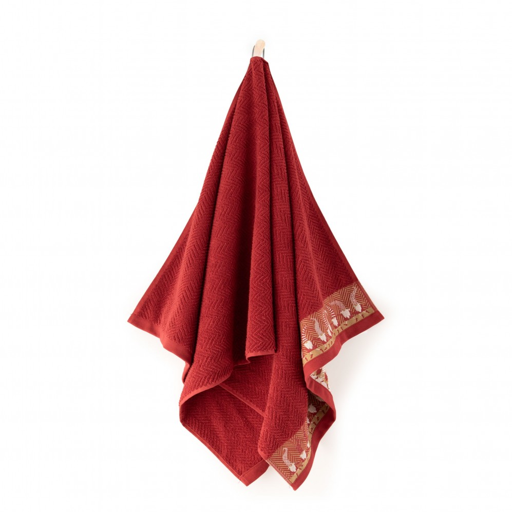 Ręcznik Gnom 70x140 czerwony