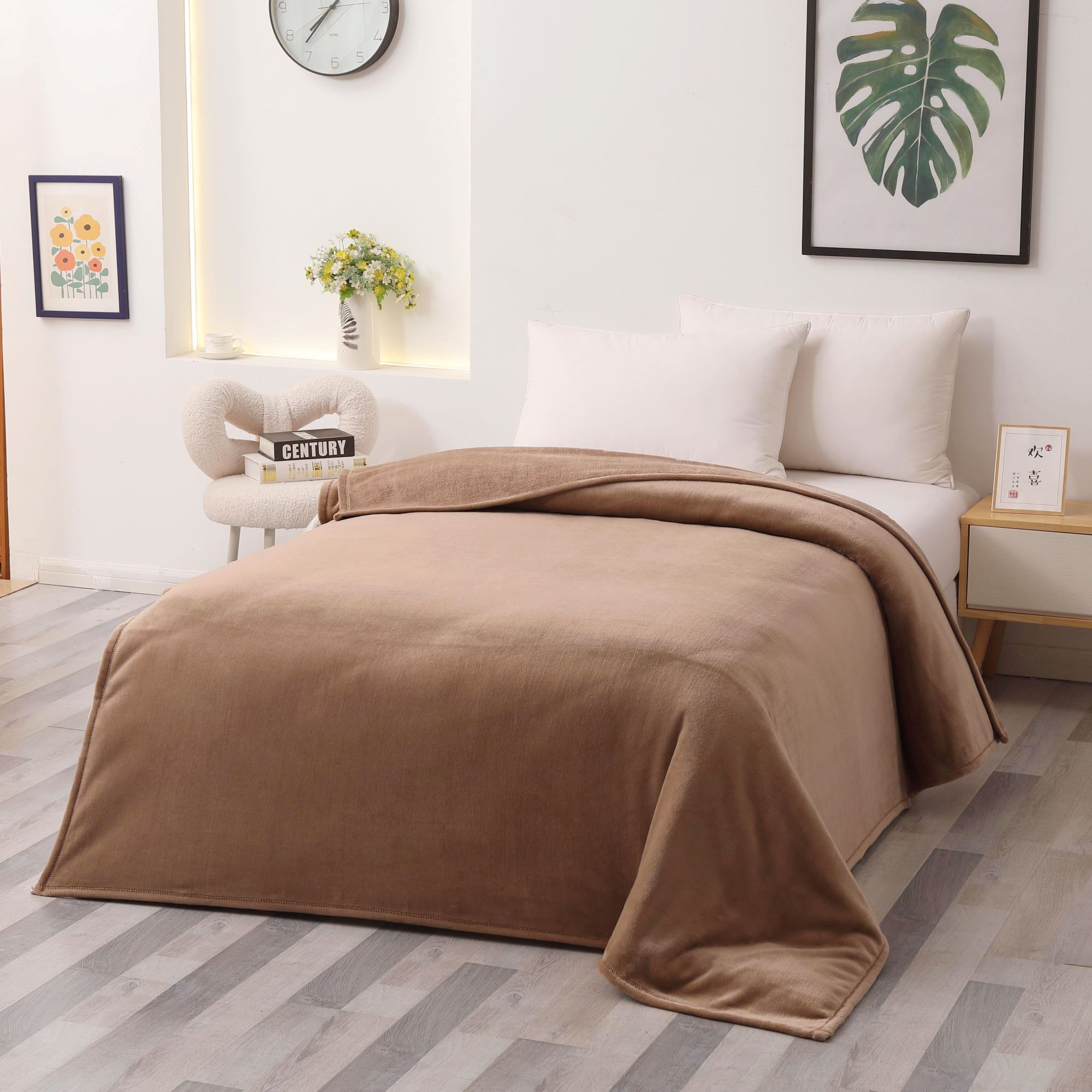 Koc - narzuta Merino 160x210+2x70x160 brown 114