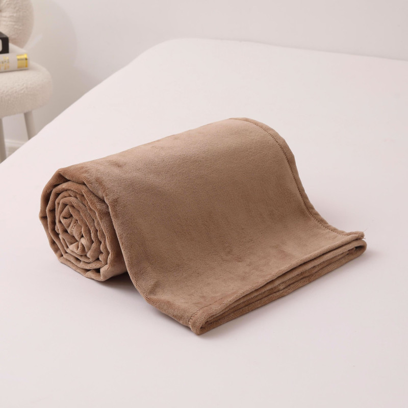 Koc - narzuta Merino 160x200 brown 114