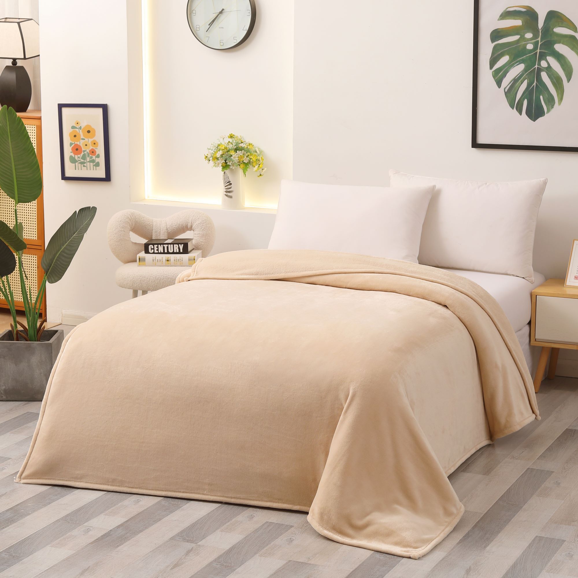 Koc - narzuta Merino 160x210+2x70x160 beige