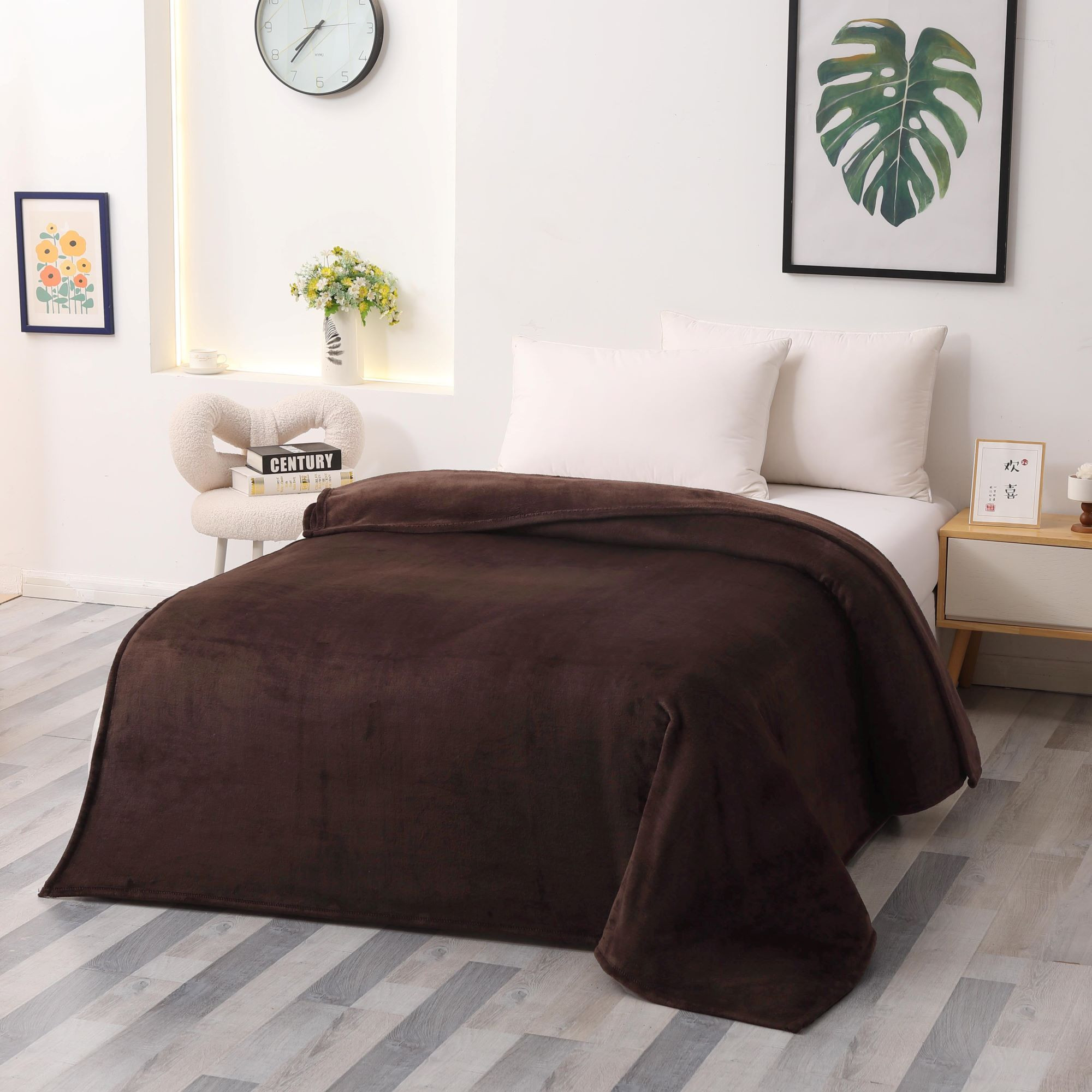 Koc - narzuta Merino 160x210+2x70x160 brown 69