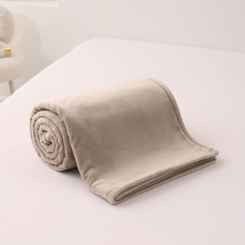 Koc - narzuta Merino 160x210+2x70x160 mocca