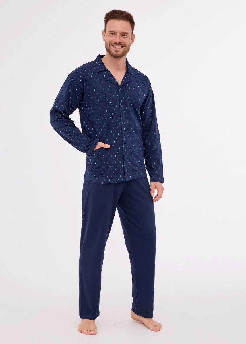 Piżama Cornette męska rozpinana 114/71