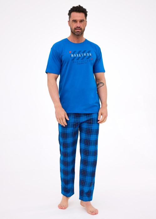 Piżama Cornette męska Marathon 3 cobalt XXL
