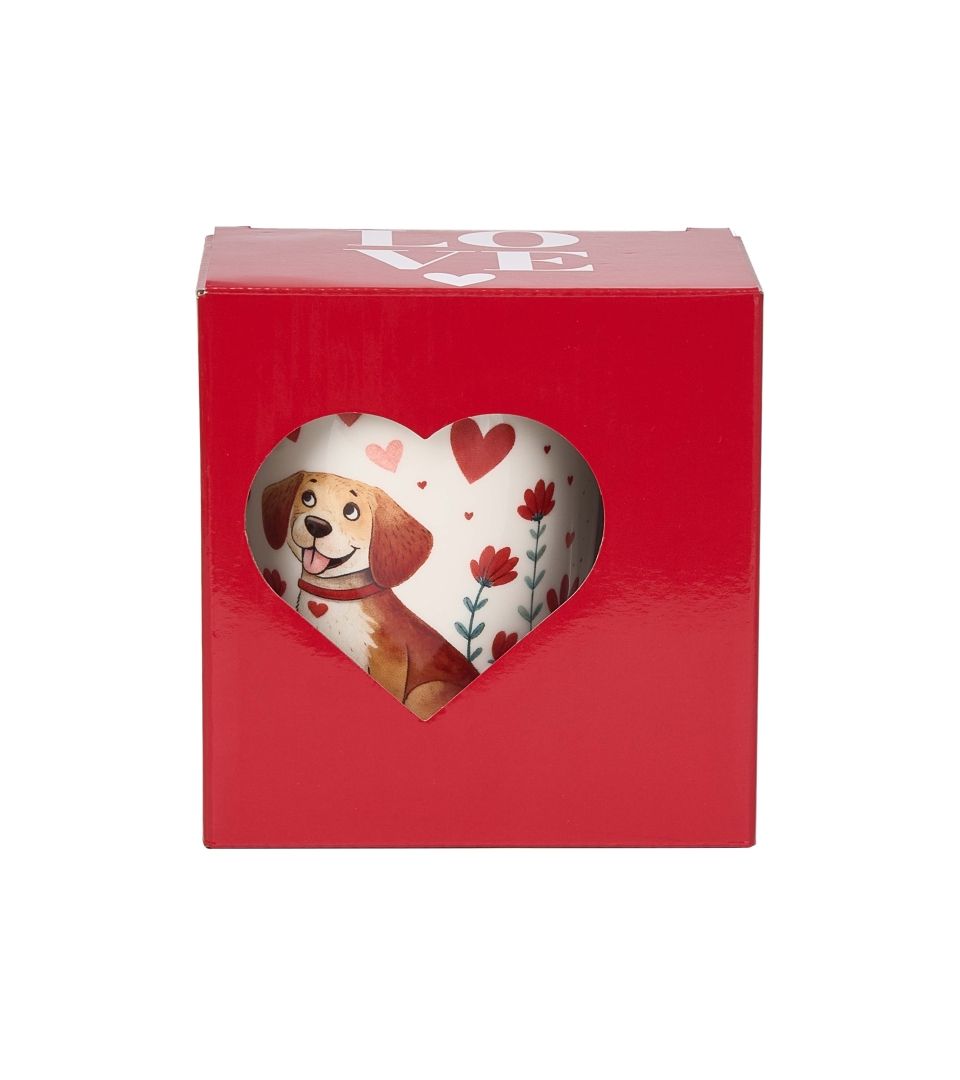 Kubek DUO 360ml z zaparzaczem PIES