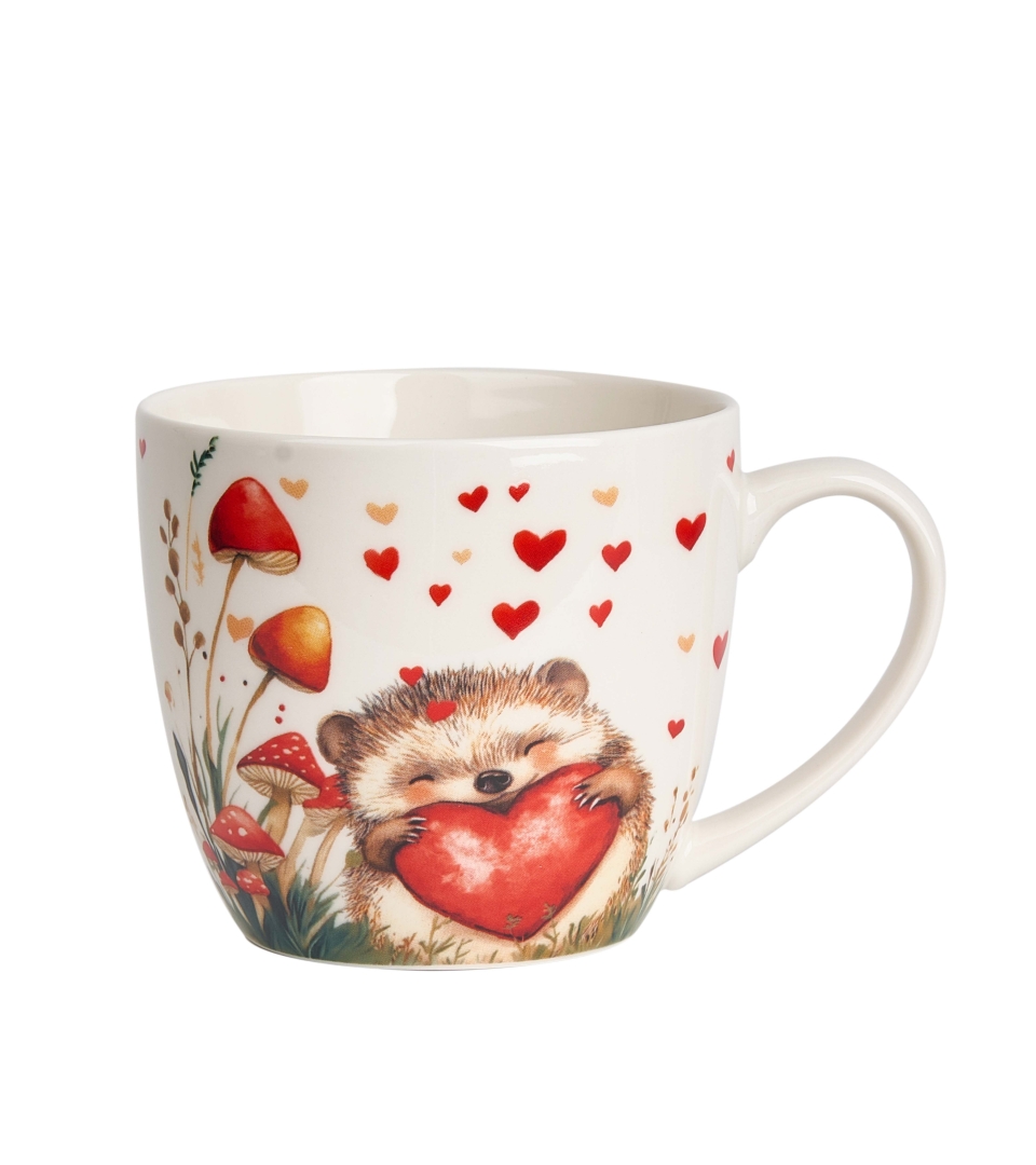 Kubek DUO 460 ml w koszyczku JEŻ