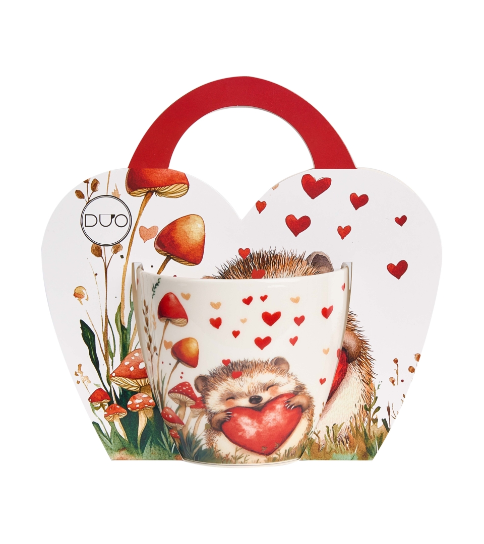 Kubek DUO 460 ml w koszyczku JEŻ