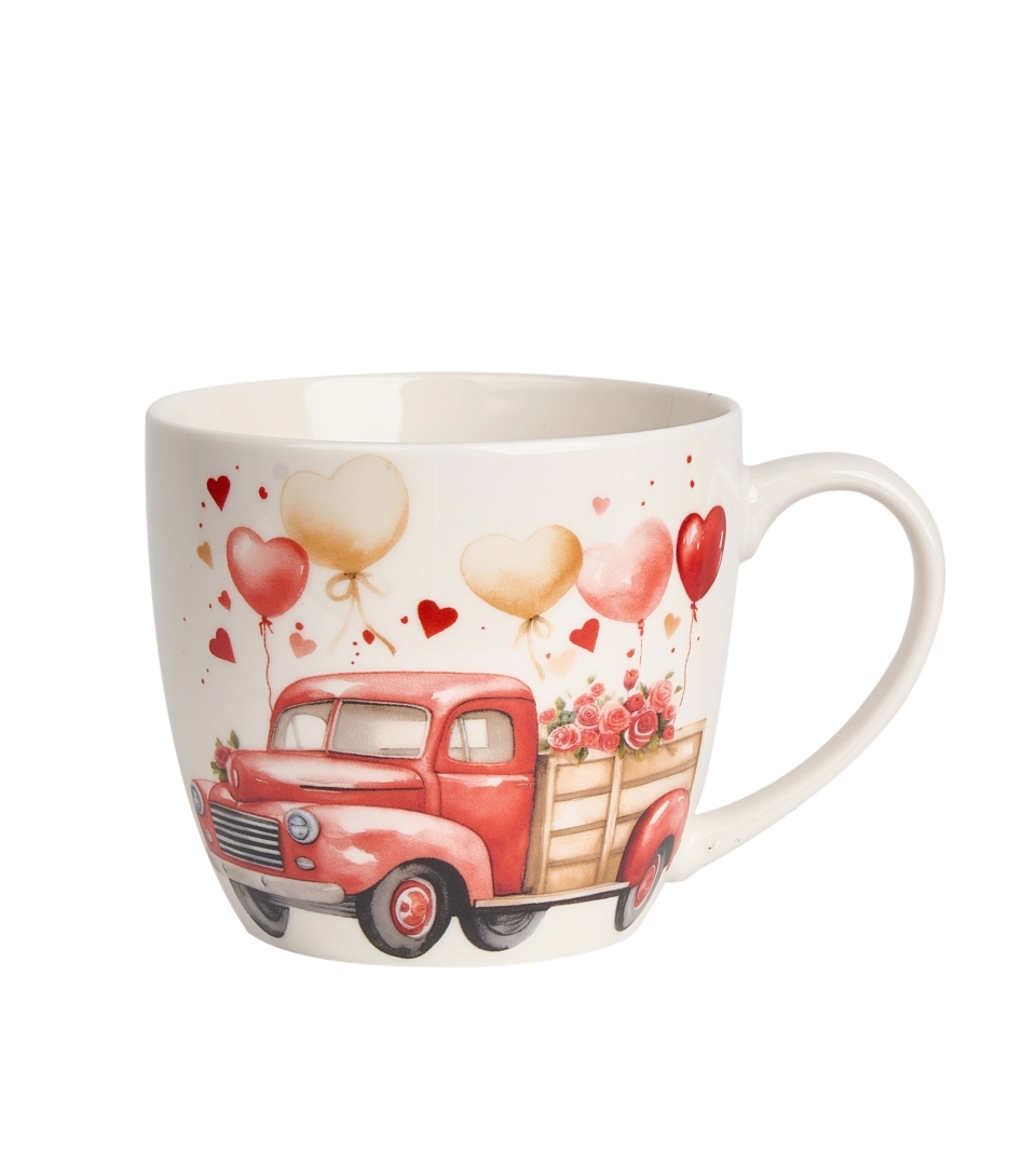 Kubek DUO 460 ml w koszyczku SAMOCHÓD