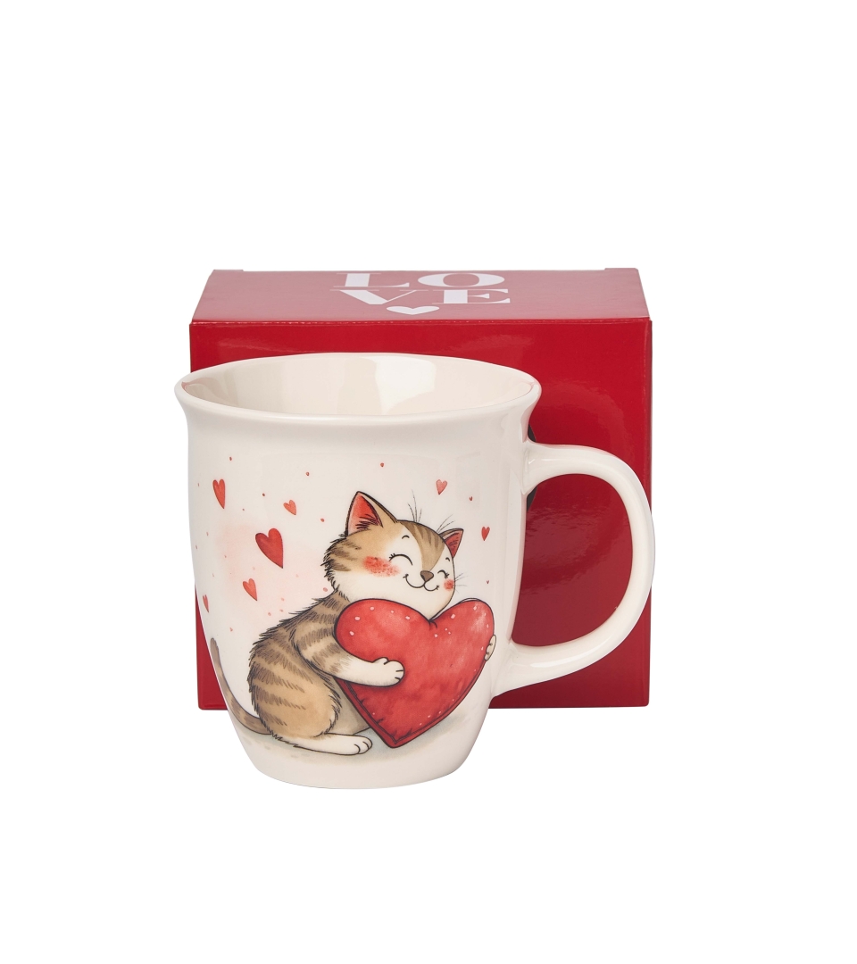 Kubek DUO 650ml KOT Z ZABAWKĄ