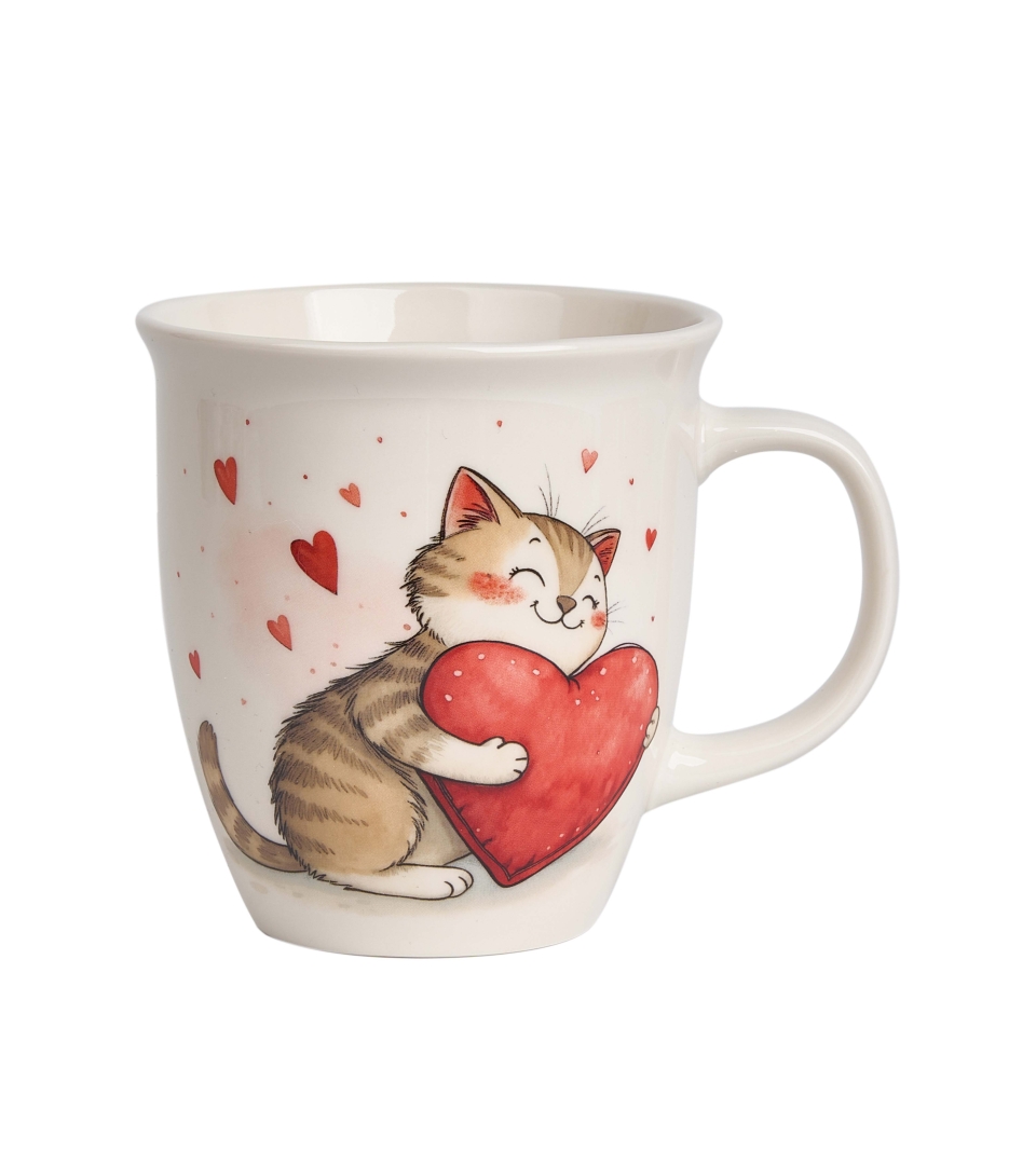 Kubek DUO 650ml KOT Z ZABAWKĄ