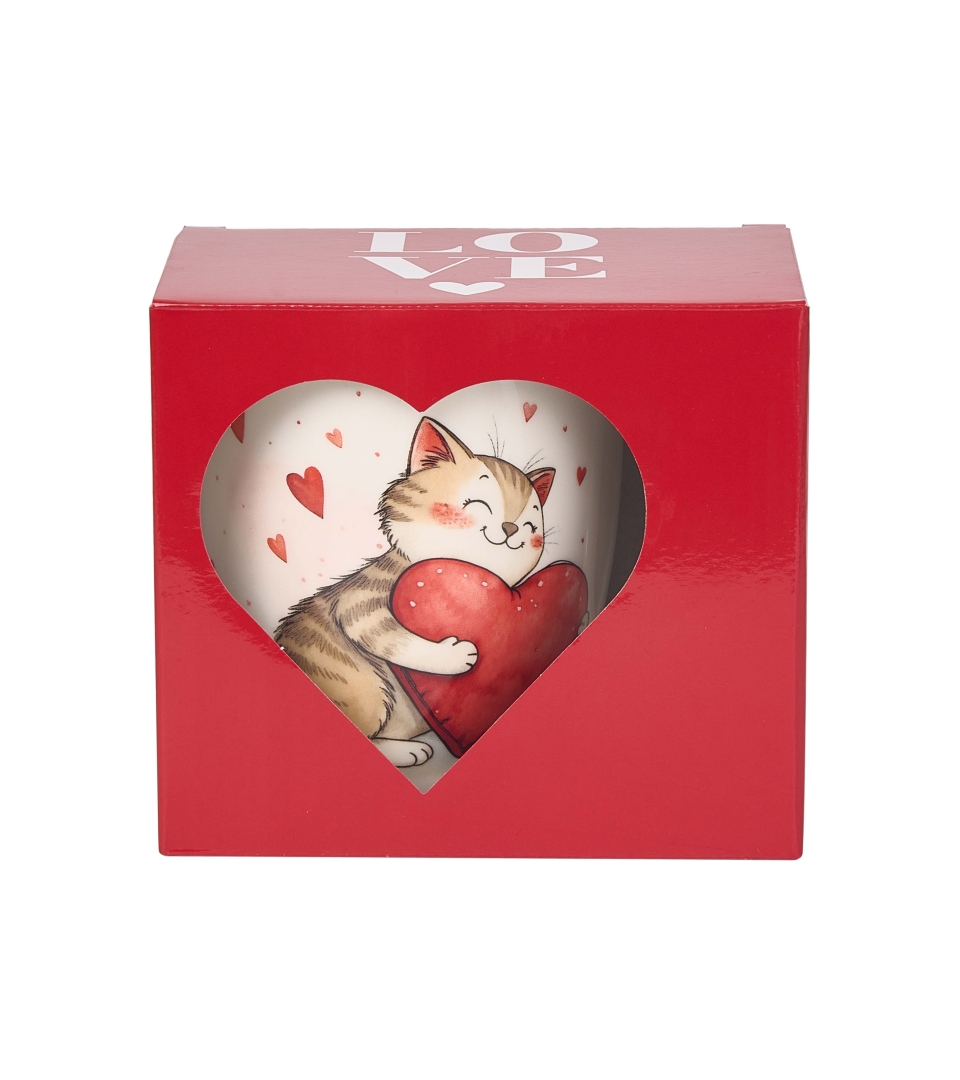 Kubek DUO 650ml KOT Z ZABAWKĄ